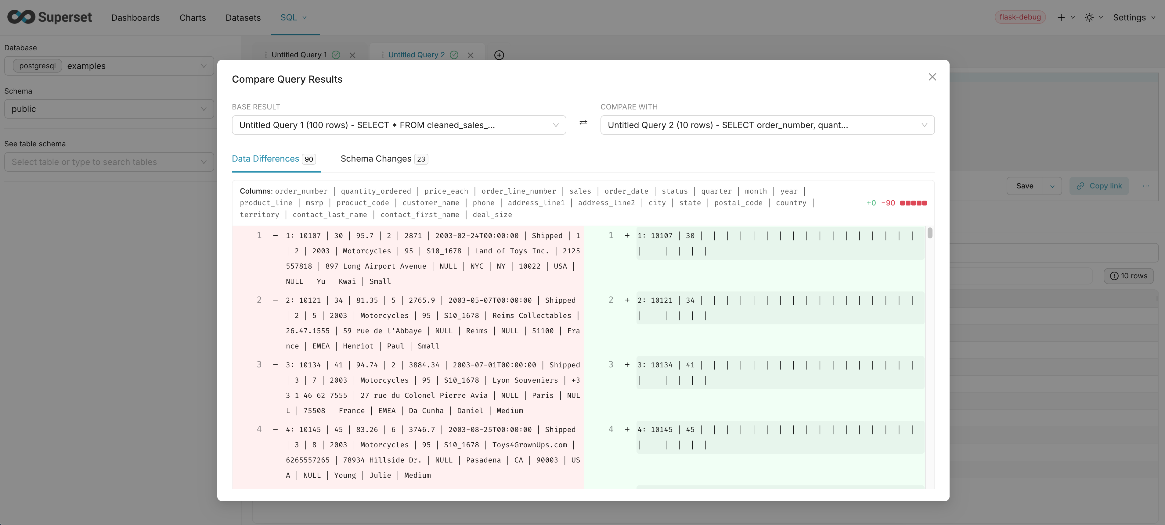 Query Comparison